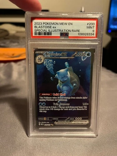 Blastoise ex 200/165 PSA 9, 151 Special Illustration Rare