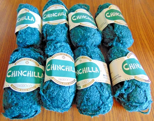 Lot of Berroco Chinchilla Yarn 8 Skeins – 1.75 oz Skein 77 yd 100% Rayon Nice - product listing photo