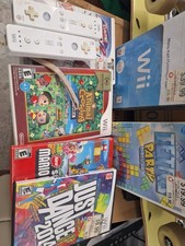 Nintendo Wii RVL-001 Console w/ Controllers, AV Adapter, Mario Party 9, Animal …
