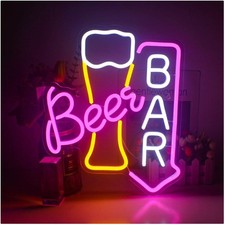 Bier Neon Schild Bier Bar Neon Sign für Wand Dekor,Biers Bars Neon Licht,Bar ...