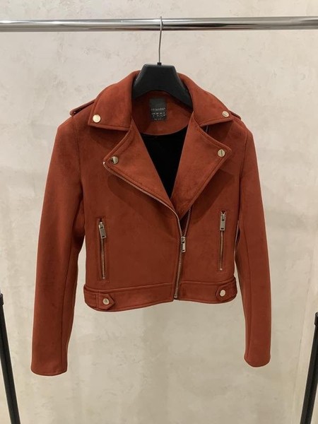 Women Primark Jacket Coral Suede 38