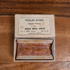 Vintage Violin Rosin Specially Prepared For Akron Music Center Ohio  
