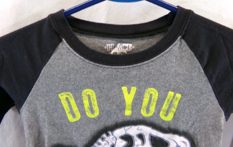 The Children's Place Boy's Size 10 Sleepwear 2pc Set Pajamas Dinosaurs Skeletons - Image 4 of 4