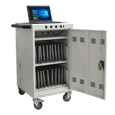 Mobile Charging Cart and Cabinet for Tablets Laptops 31 4-Device