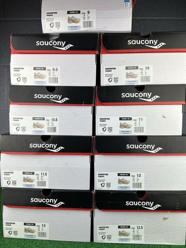 Size 10.5- Saucony Endorphin Trainer White Black - Picture 5 of 5