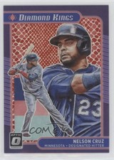 2021 Panini Donruss Optic Diamond Kings Red Dragon Prizm /110 Nelson Cruz #6 y0i