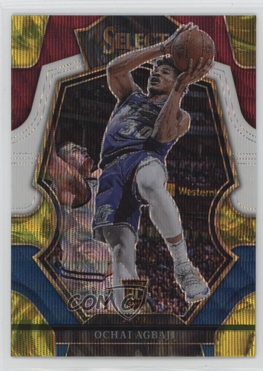 2022-23 Panini Select Premier Level Tri-Color Prizm Ochai Agbaji #199 1d0h