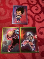 Dragonball Z DBZ Vegeta Super Saiyan Goku Holo Foil Sticker Lot OF 3