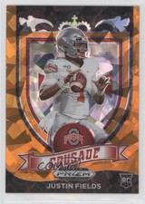 2021 Panini Prizm Draft Picks Crusade Orange Ice Prizm Justin Fields #163 1e3
