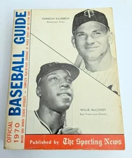 Vintage 1970 The Sporting News Baseball Guide Book