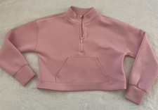 All In Motion Girls Cropped Pullover Pink Size XL 14  Scuba