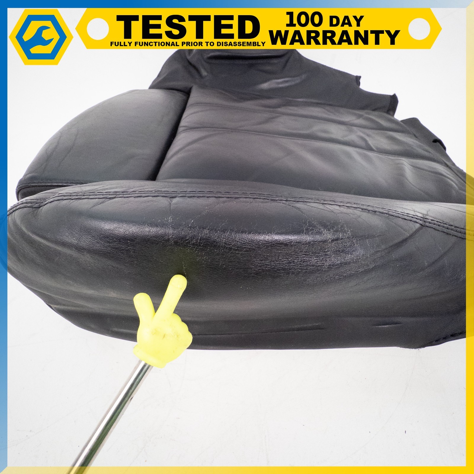 03-13 BENTLEY CONTINENTAL GT FRONT LEFT SIDE LOWER BOTTOM SEAT CUSHION BLACK OEM