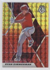 2021 Panini Mosaic Choice Fusion Red & Yellow Prizm 8/64 Ryan Zimmerman #183 2b2