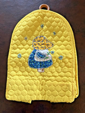 Vintage Handmade Holly Hobbie Yellow Floral Q...