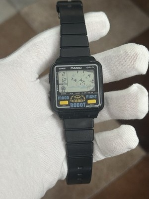 Rare Vintage Casio Moon Fight Robot GR-3 Digital Game Watch Module