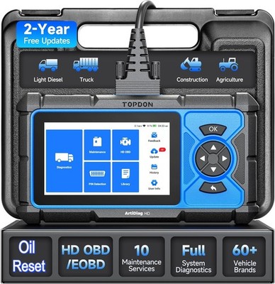 TOPDON Artidiag HD Heavy Duty Truck Full System Diagnostic Scanner Code Reader