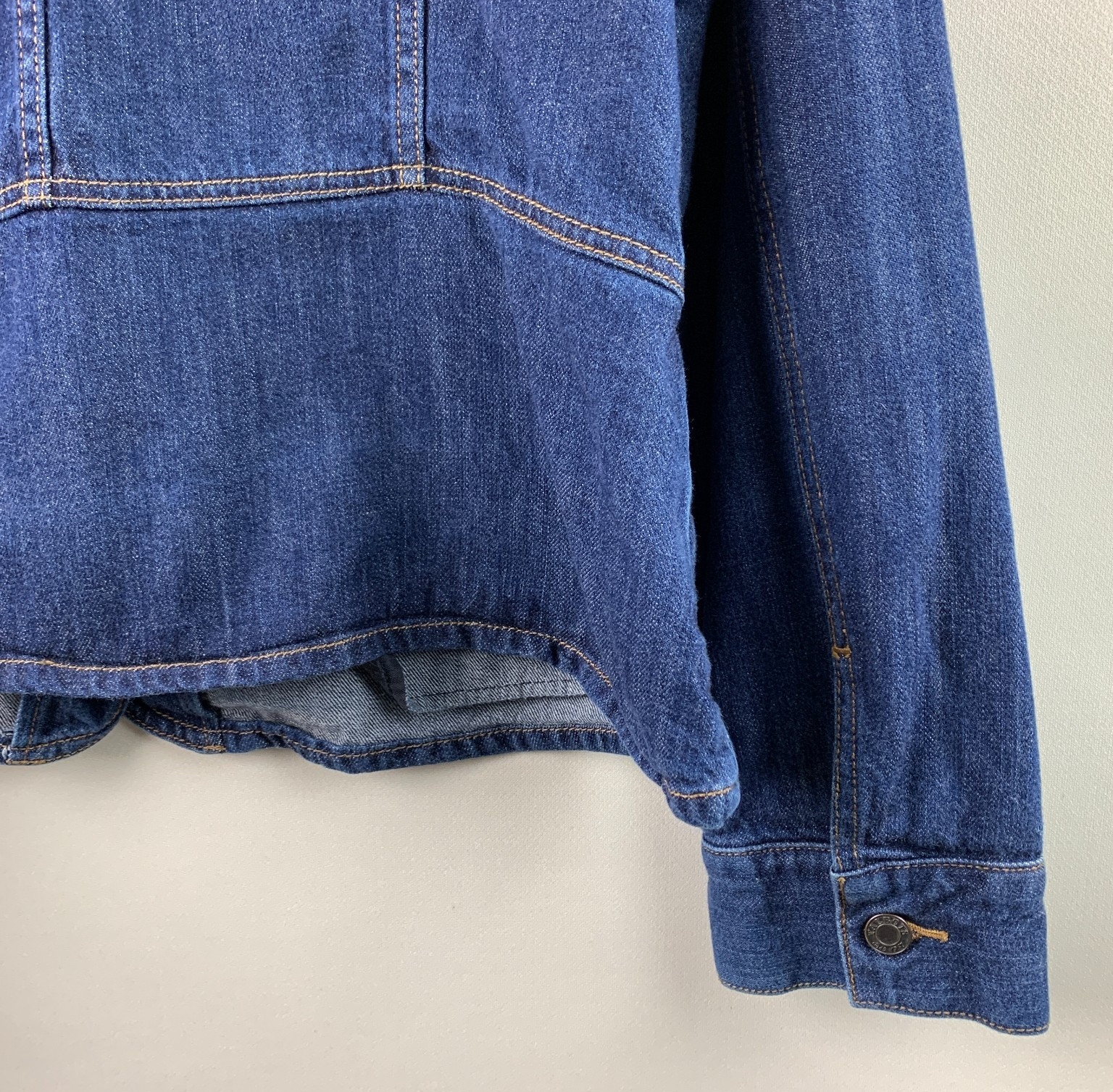 Talbots Jacket Collared Blue Denim Medium Wash Bu… - image 9