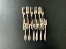 12 Kuchengabeln CBS 90er Silberauflage versilbert Besteck 14,7 cm