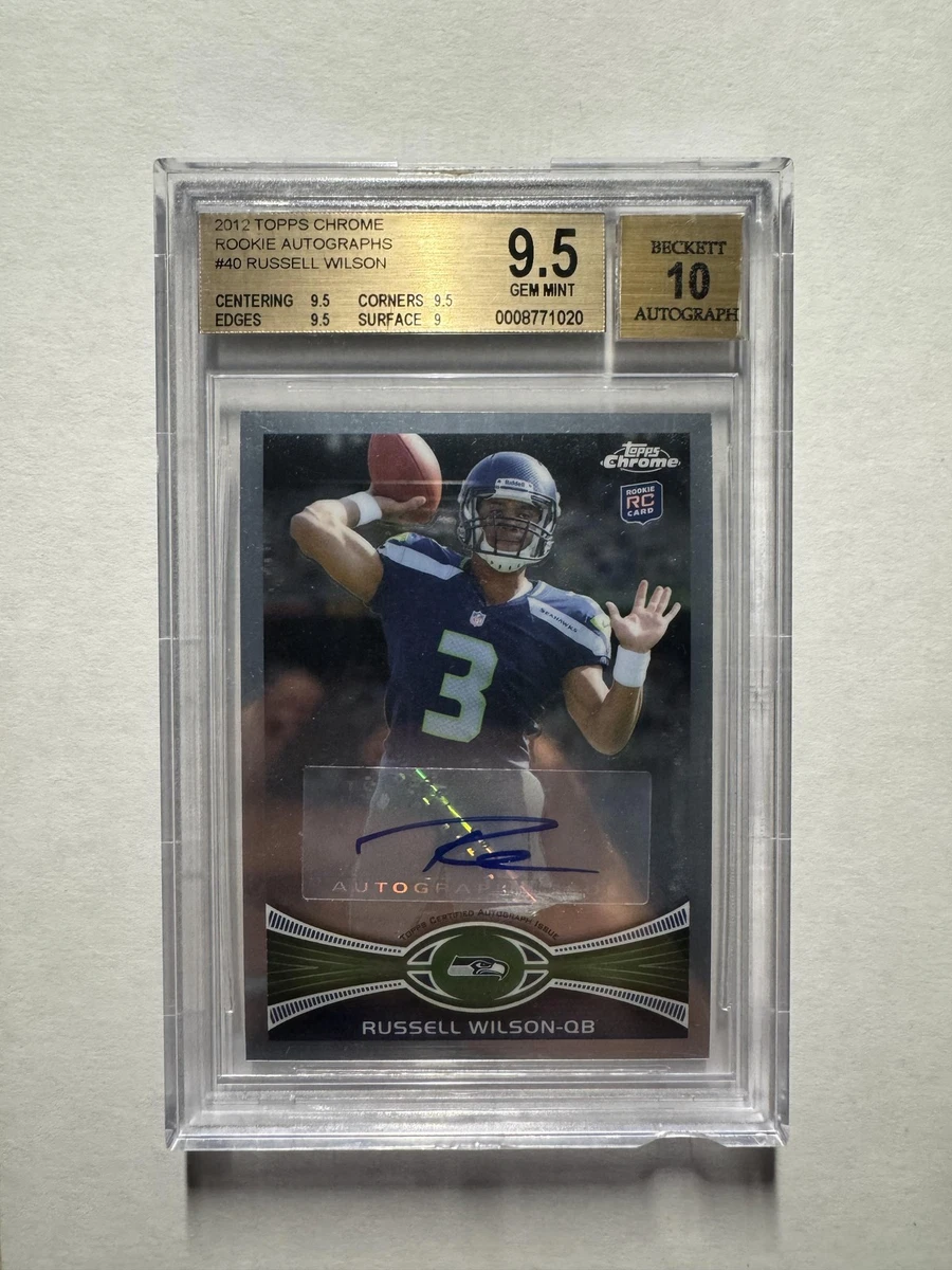 Russell Wilson Football Grade 10 Rookie Sports Trading Cards