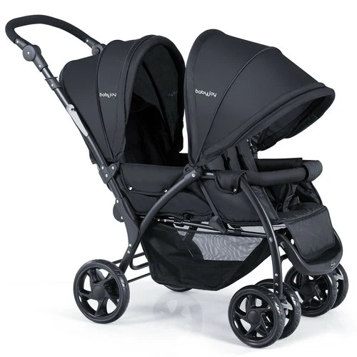 Foldable Twin Baby Double Stroller Lightweight Travel Stroller Infant Pushchair deal from eBay