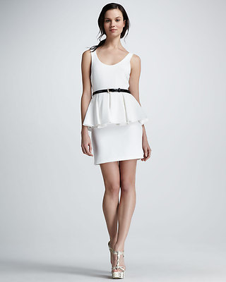 alice olivia peplum dress