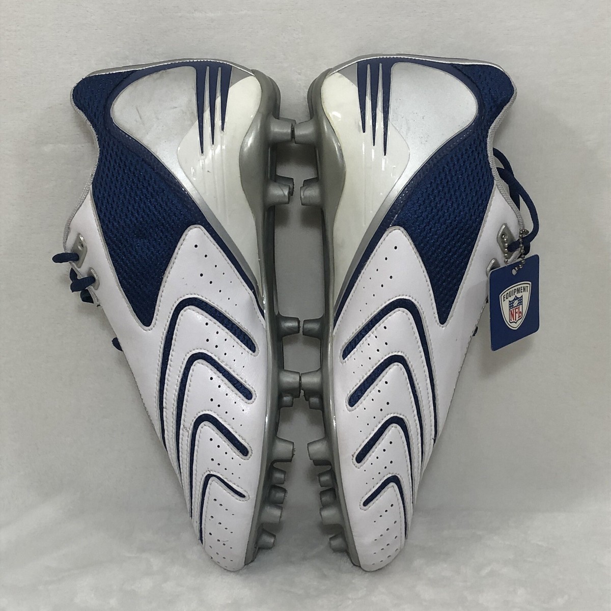 NFL Equipment Reebok The Pump PlayDry White Blue Football  display picture 1