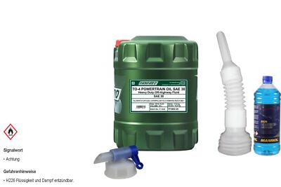 20L FANFARO FF TO-4 Powertrain Oil SAE 30 Motoröl  Auslaufhahn Schlauch Reiniger