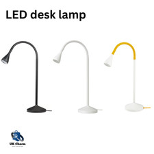 IKEA LED Desk Lamp Adjustable Head Bedside Table Study Reading Light