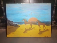 PAINTING - BEACH HORSES