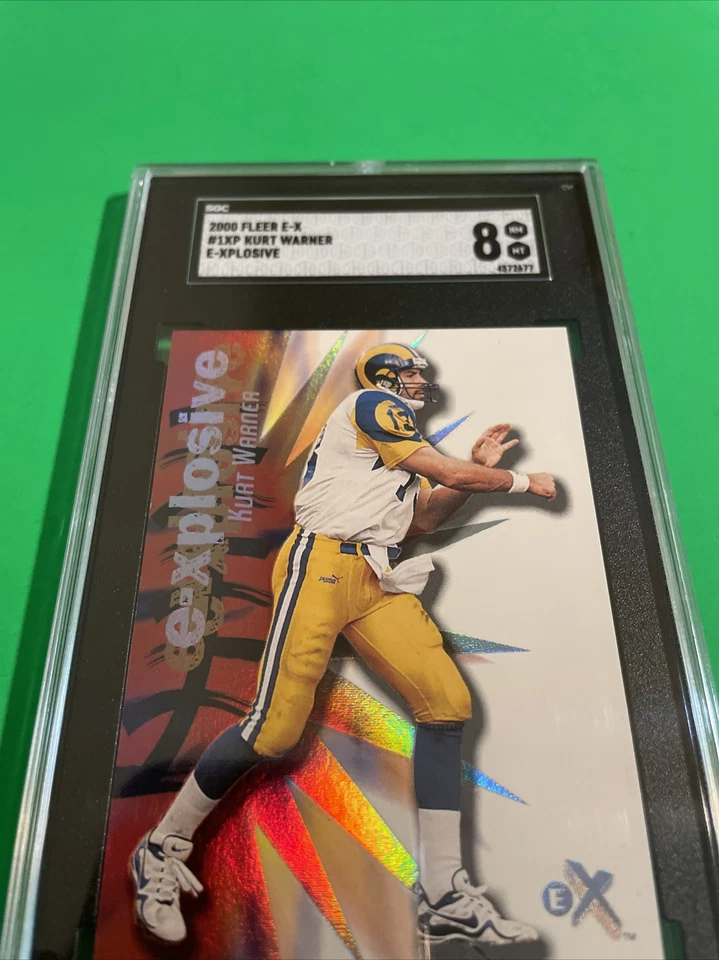 Fleer E-X 2000 Kurt Warner E-Xplosive St. Louis Rams ¡SGC 8,5!! Foto 2 de 4