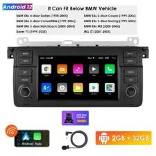 7" Double 2Din For BMW E46 M3 320 325i CarPlay Radio Stereo Player GPS BT+Camera