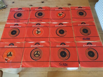 Job Lot X 12 Slade Vinyl 7” Singles 1970s Glam Rock Records Polydor ...