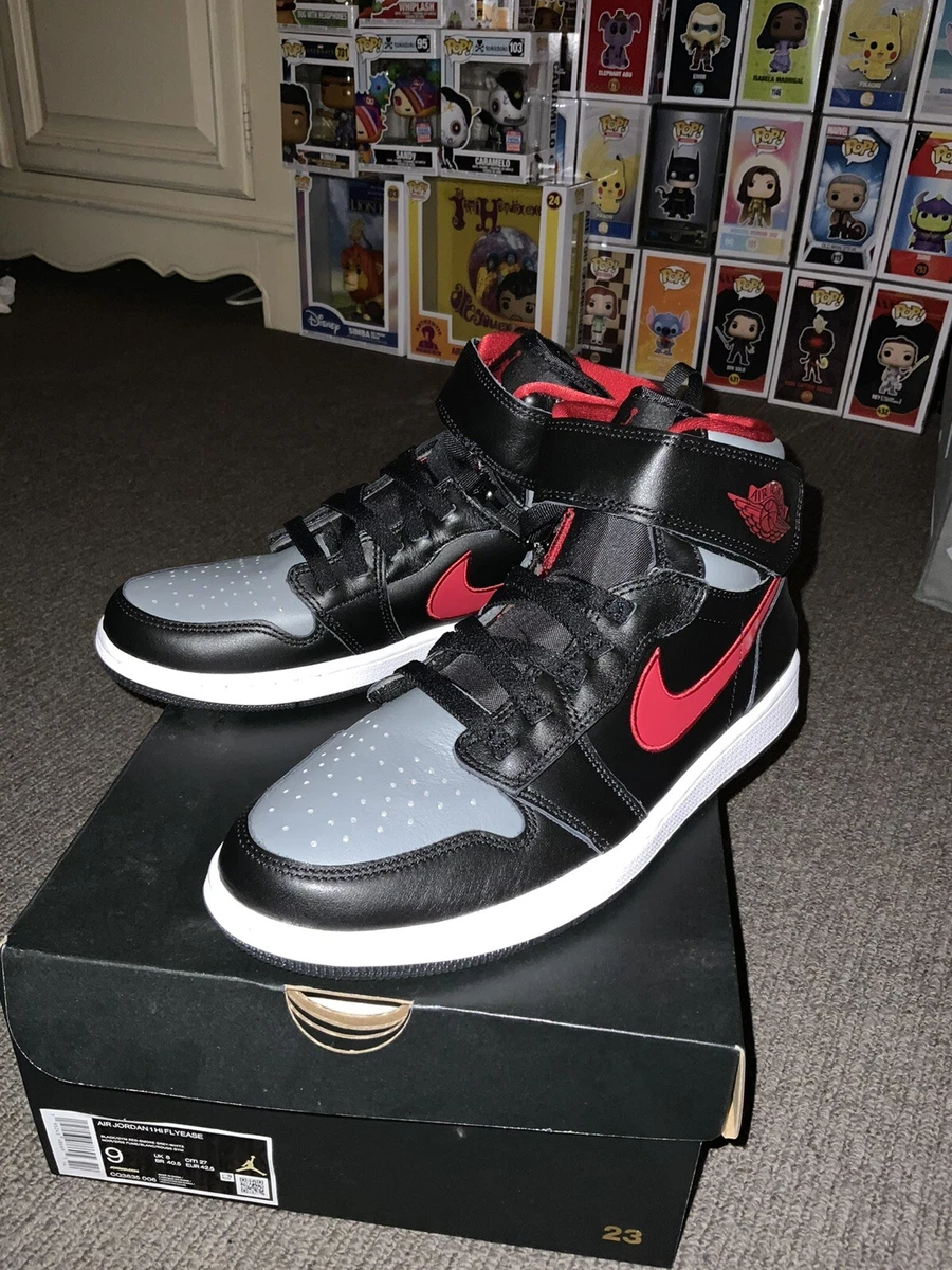 jordan 1 flyease black gym red smoke grey