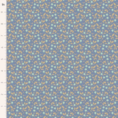 Tilda Sunday Brunch Tipsy Blue Blender by Tone Finnanger 1/2 Yard 110123