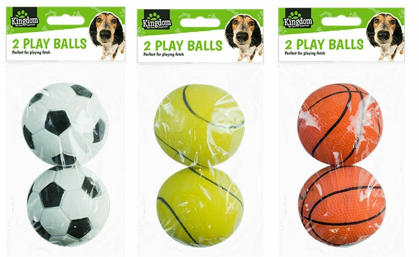 6 PCS Pet Dog Rubber Balls Bouncy Puppy Solid Hard Play Ball Fun Fetch