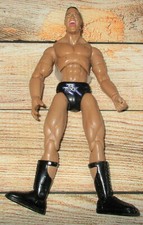 The Rock Duane Johnson Action Figure used as is wrestling wrestler sports toy