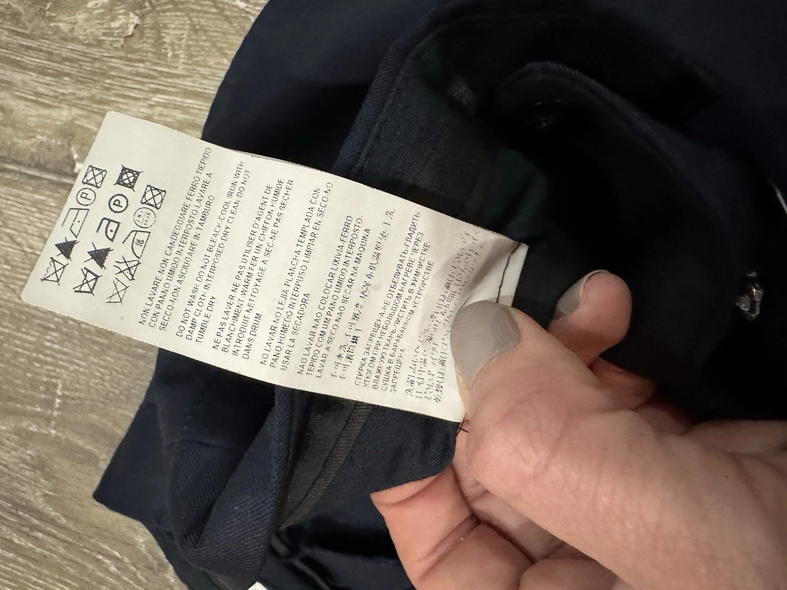 Versace Collection Abito Tuta Pantalone Misto Lana Blu Navy Eur 52 o US 34x29