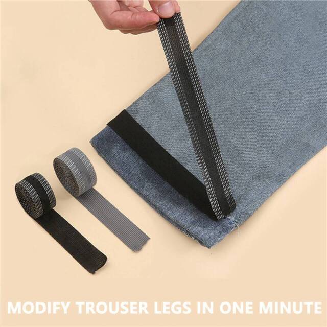 Self-Adhesive Tape Iron on Pants 5M Shortening Tape No Sew Hemming for Pants