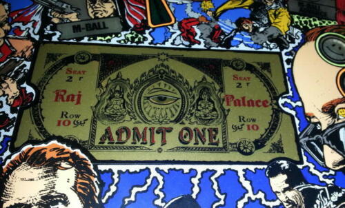 Last Action Hero Pinball Machine Golden Ticket Replacement Decal High Quality! - Picture 3 of 3