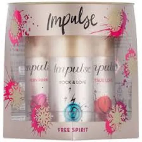 Impulse Free Spirit Trio Gift Set Very Pink True Love Rock Love Fragrance