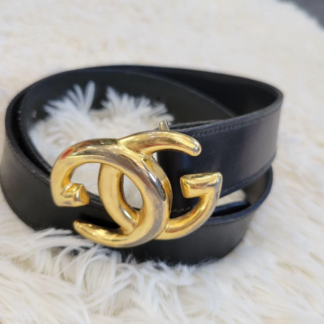 Ceinture mode femme GUCCI noire authentique accessoire vintage par Gucci