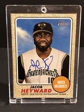 2017 Jacob Heyward Topps Heritage Minors Autograph Rookie Card RC Auto Giants