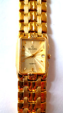 Vintage Elgin FM330-040 Gold Tone Quartz Watch w/Date