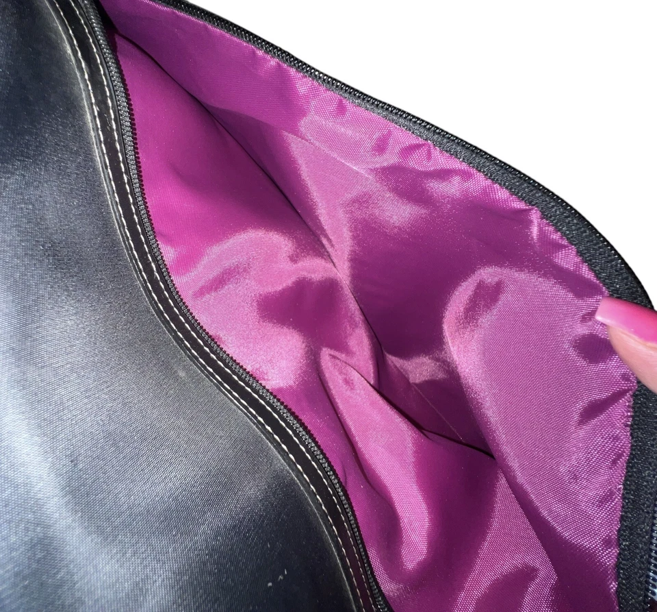 Targus Prism Ladies Messenger Bag Carry Laptop Case 15in 粉红色 格子 — 第 3/4 张图片