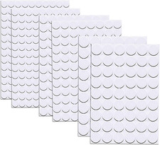 580 Pcs Self-Adhesive Screw Hole Stickers, White, 12mm, 15mm, 21mm