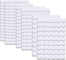 580 Pcs Self-Adhesive Screw Hole Stickers, White, 12mm, 15mm, 21mm