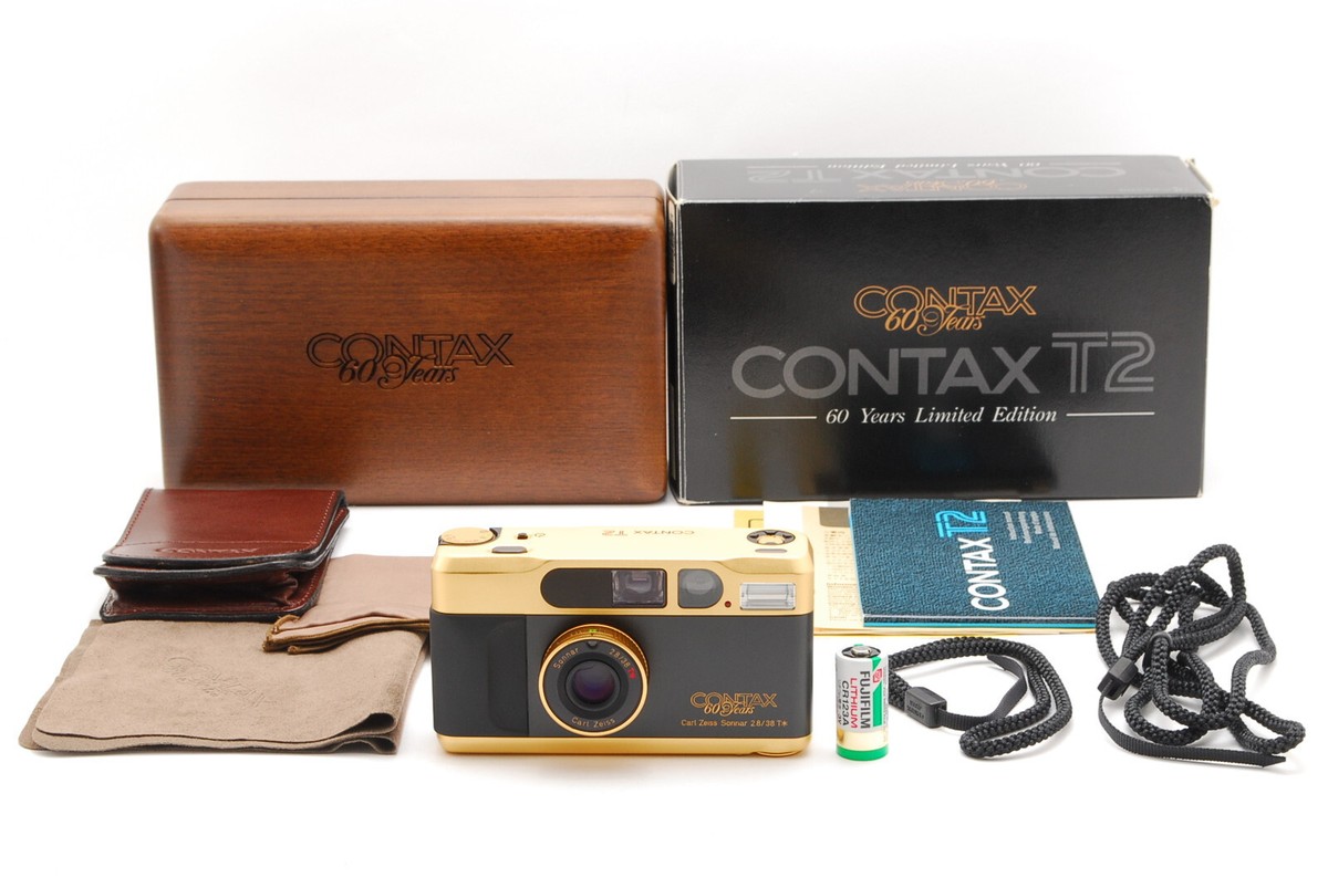 S/N 0001【UNUSED!!】Contax T2 Gold 60 years Limited