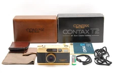 S/N 0001【UNUSED!!!】Contax T2 Gold 60 years Limited Anniversary Camera From Japan