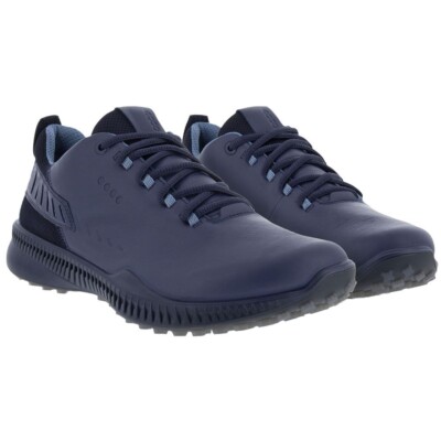 ECCO Men's Golf S-Hybrid Marine Navy Blue Waterproof Shoes EU 45 Size 11 - 11.5