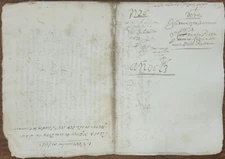 Peru Manuscript from 1623 handwritten related to Spanish Colonial history signed